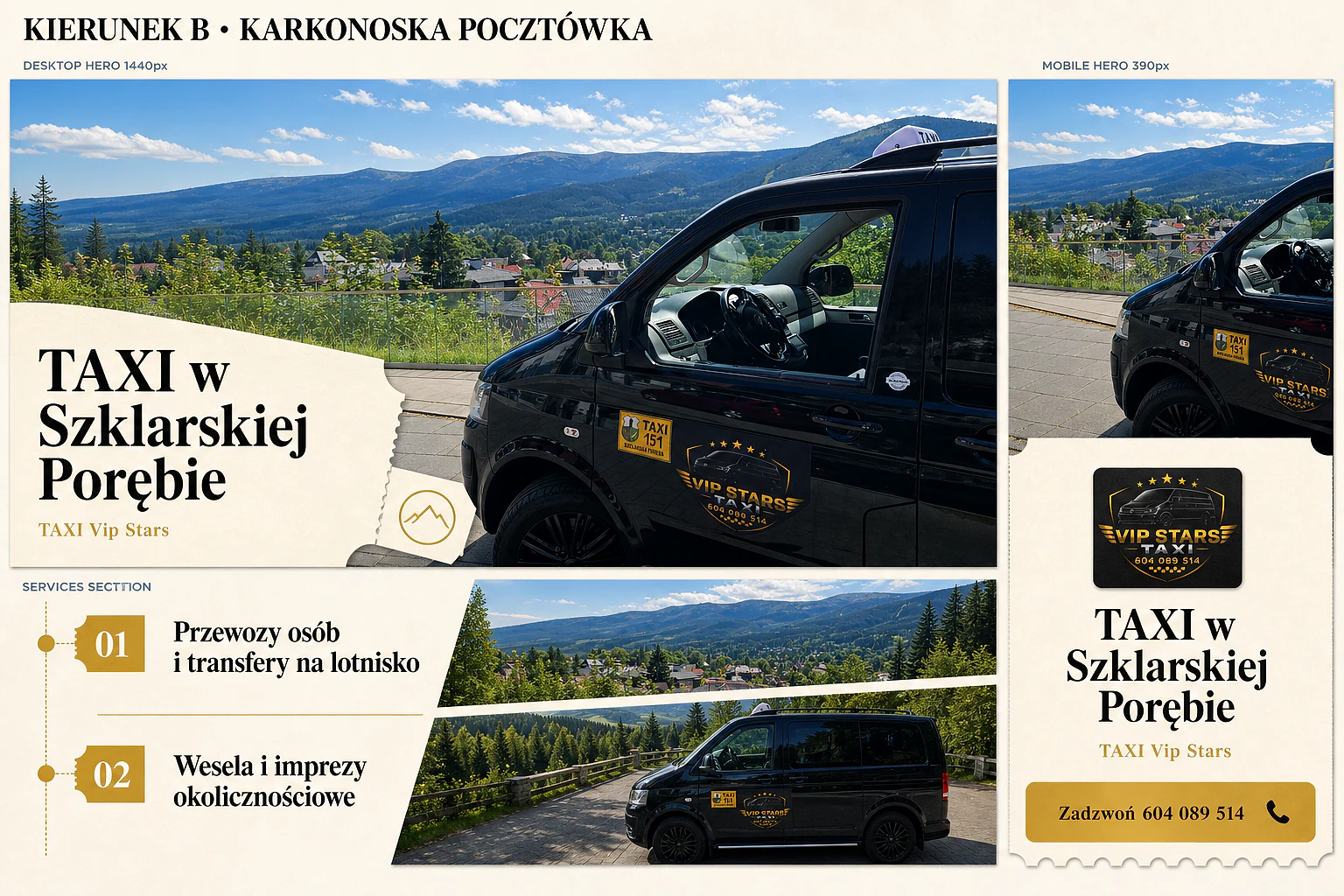 Plansza kierunku B: Karkonoska pocztówka